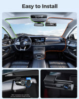Dual Dash Cam Front + Rear – 4K Ultra HD