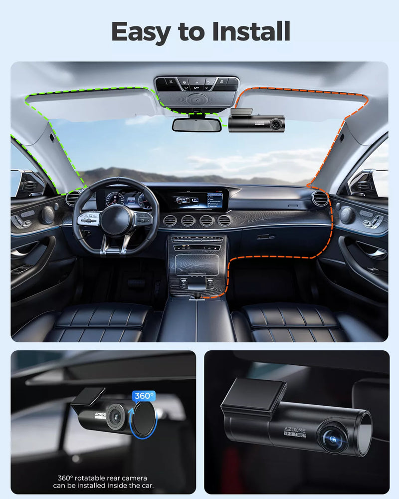 Dual Dash Cam Front + Rear – 4K Ultra HD