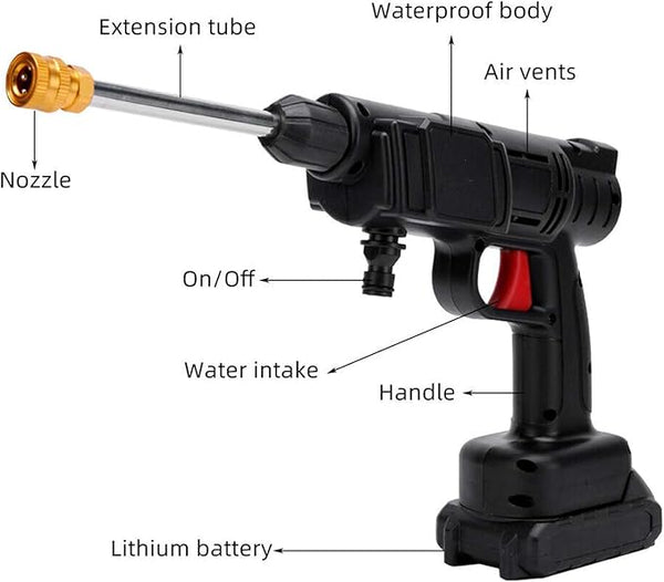 Cordless High-Pressure Car Wash Gun
