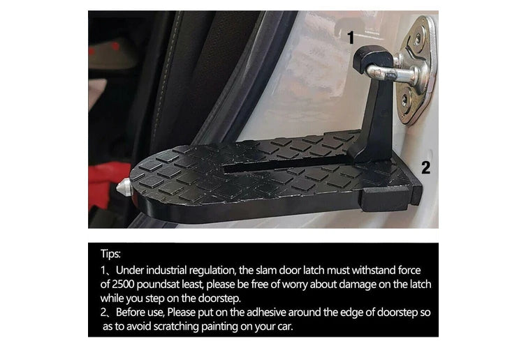 2 X FOLDABLE CAR DOOR STEPS