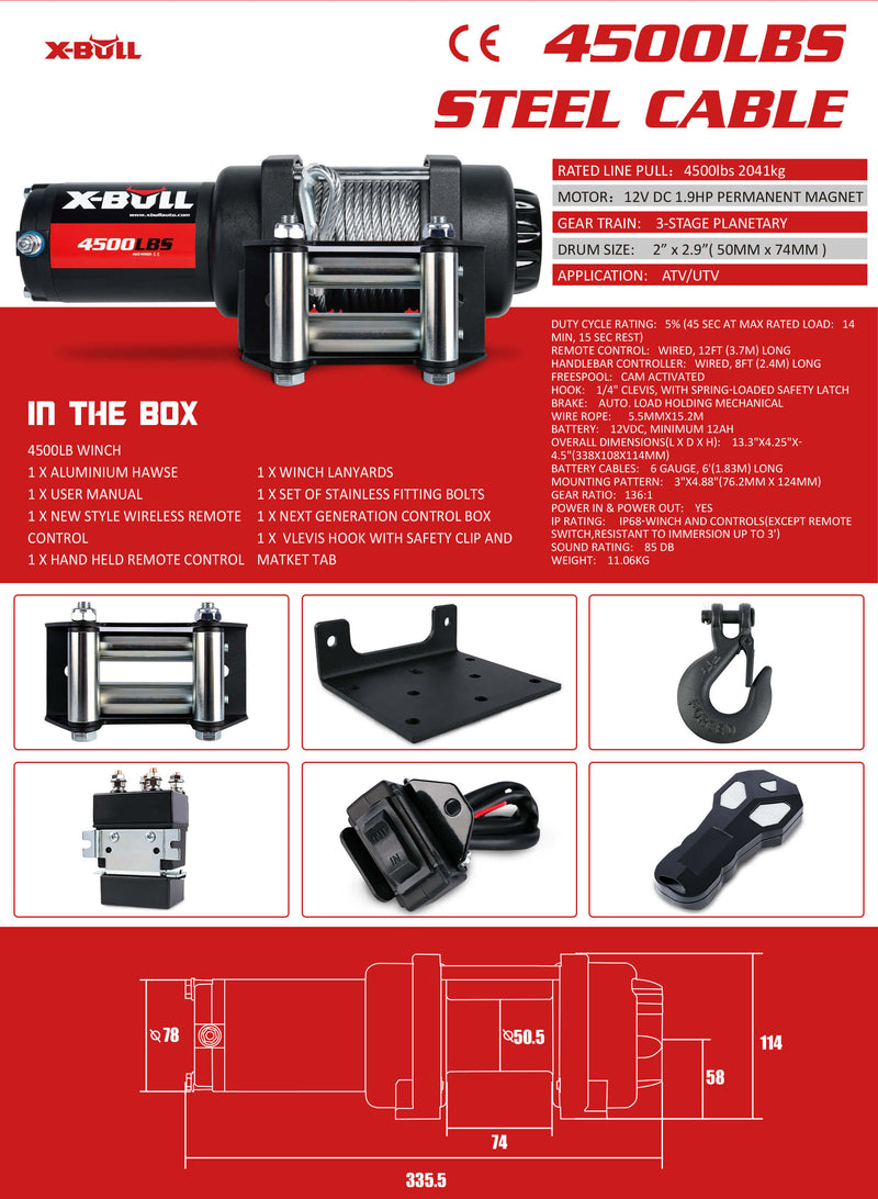 Electric Winch 12V
